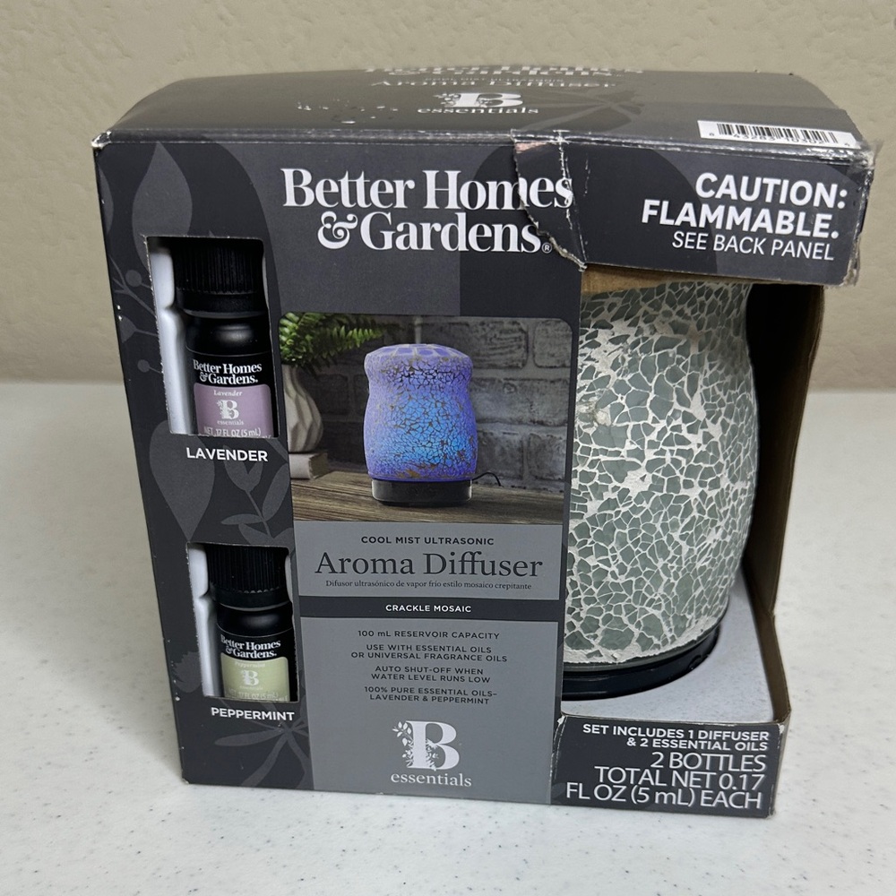 Better Homes And Gardens Crackle White Aroma Diffuser